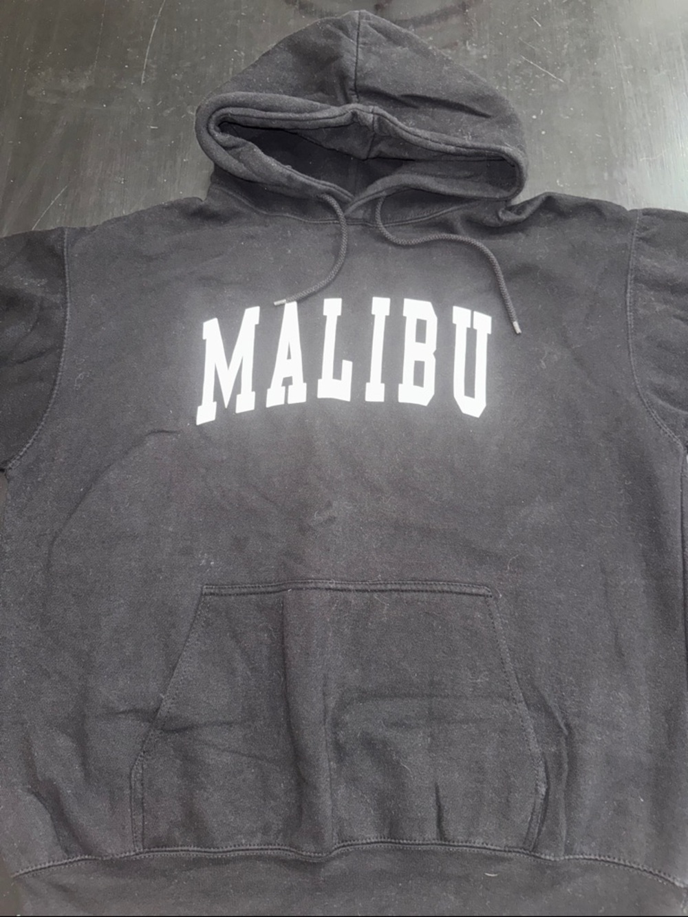 john galt for brandy melville black MALIBU sweatshirt/hoodie. one size. NEW